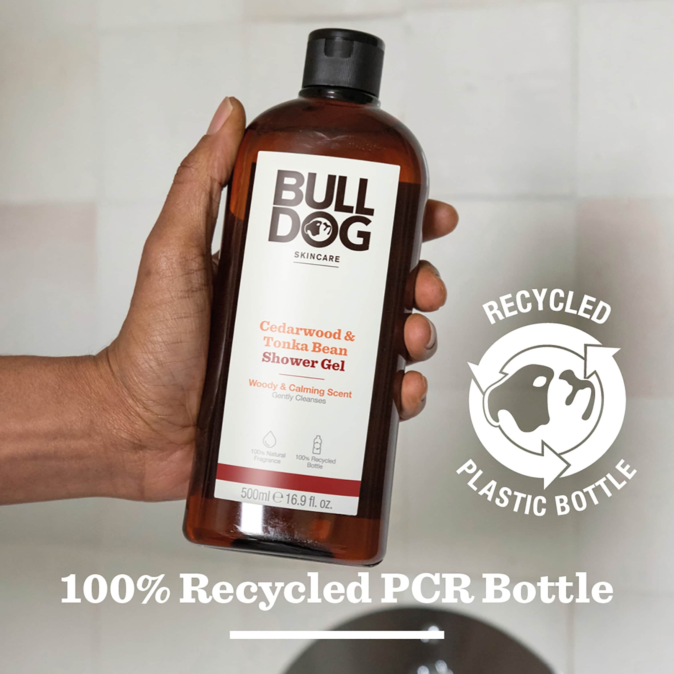 Bulldog Skincare Tonka Bean & Cedarwood Men's Shower Gel 500ml thumbnail 5