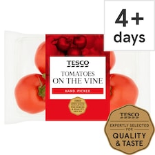Tesco Tomatoes On The Vine 500G