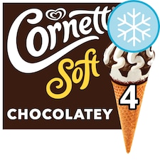 Cornetto Soft Chocolate And Vanilla Cones 4X140ml