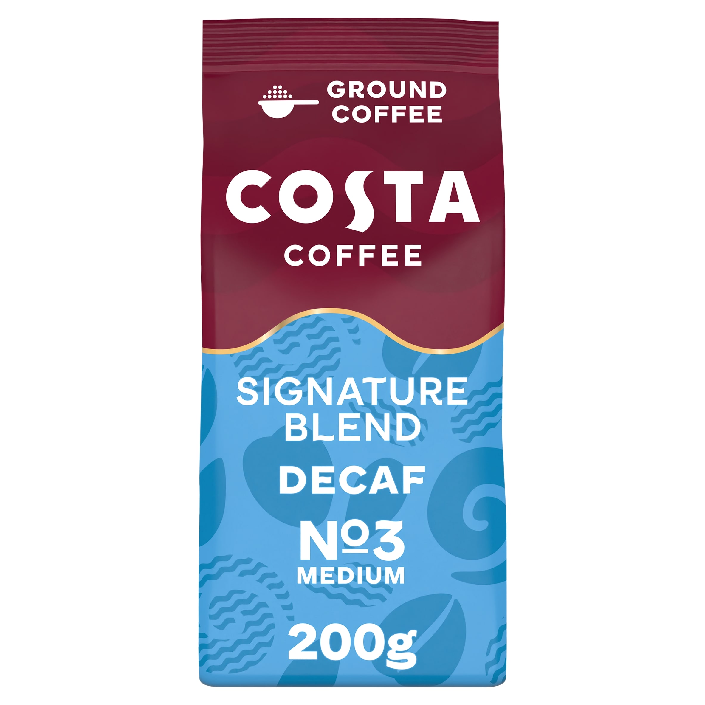 Costa Coffee Signature Blend Decaf Ground Coffee 200g