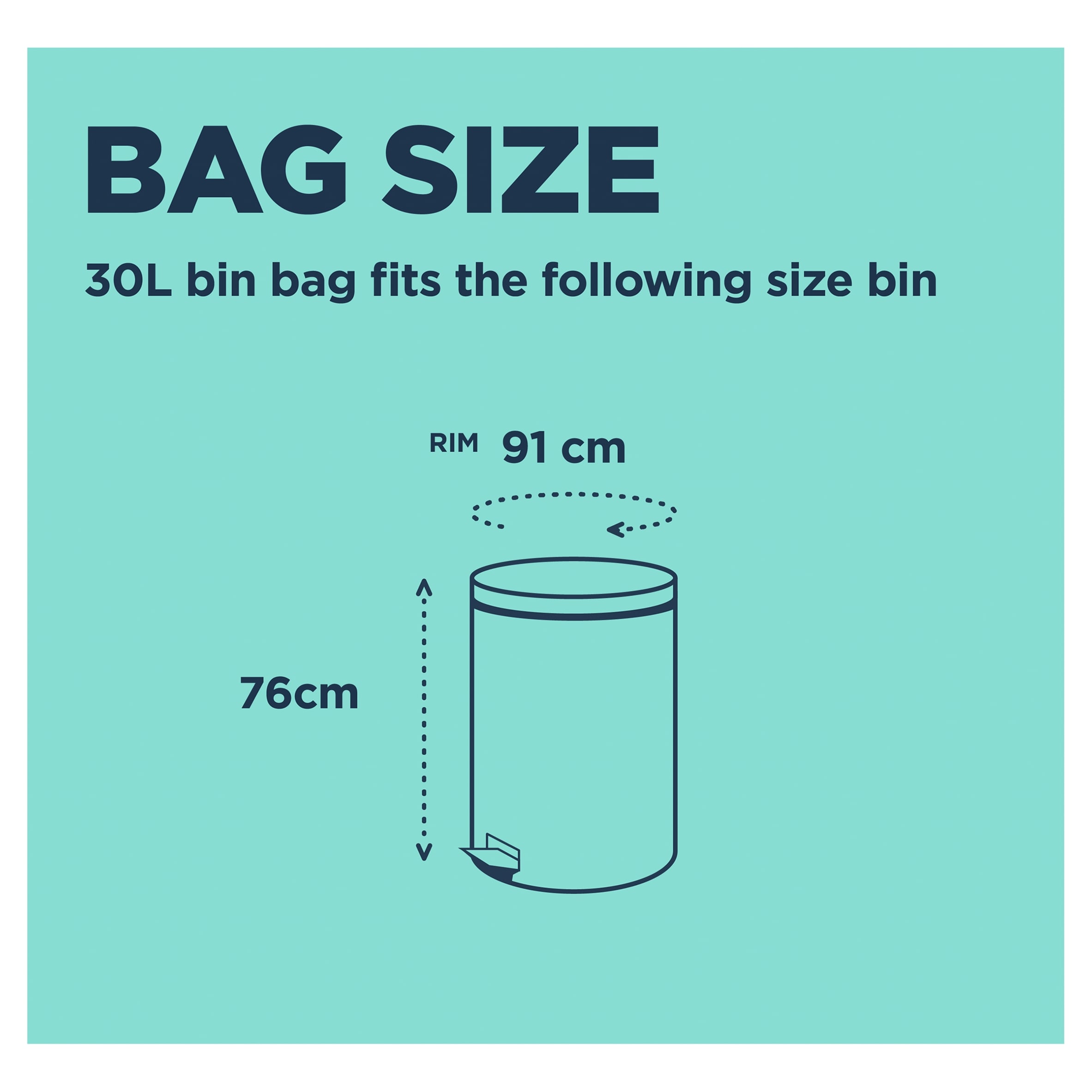 Beast Super Strong 30L Tall & Slim Bin Bags 10 Pack thumbnail 3