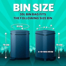 Beast Super Strong 30L Tall & Slim Bin Bags 10 Pack thumbnail 3