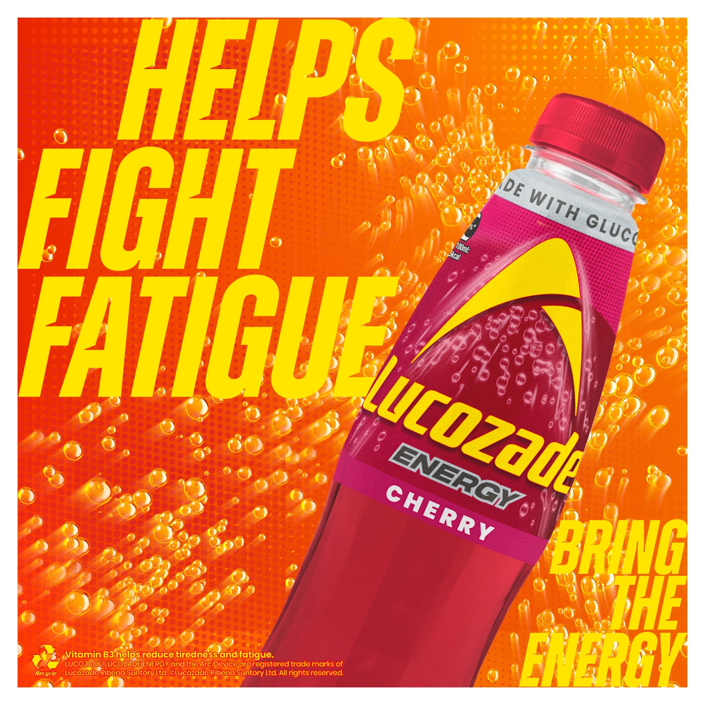 Lucozade Energy Drink Wild Cherry 900ml thumbnail 3