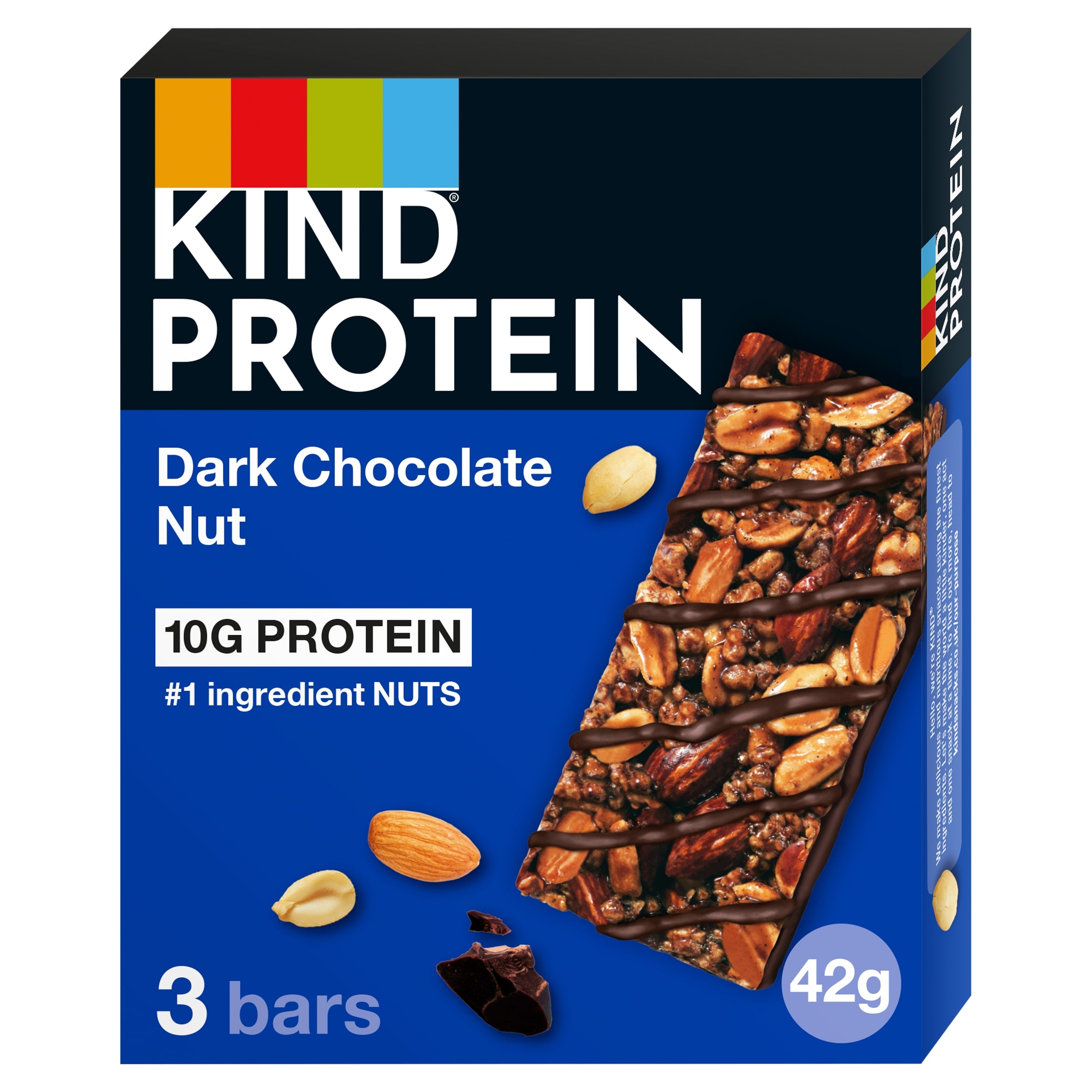 Kind Protein Dark Chocolate Nut Snack Bar 3X42g