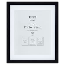 F&F Home Photo Frame Double Aperture + 8X10" Black