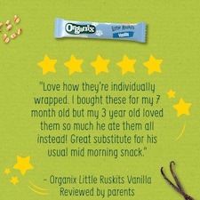 Organix Little Ruskits Vanilla Biscuits 10 X 6G thumbnail 4