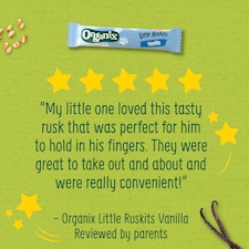 Organix Little Ruskits Vanilla Biscuits 10 X 6G thumbnail 5