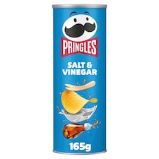 Pringles Salt & Vinegar Sharing Crisps 165g