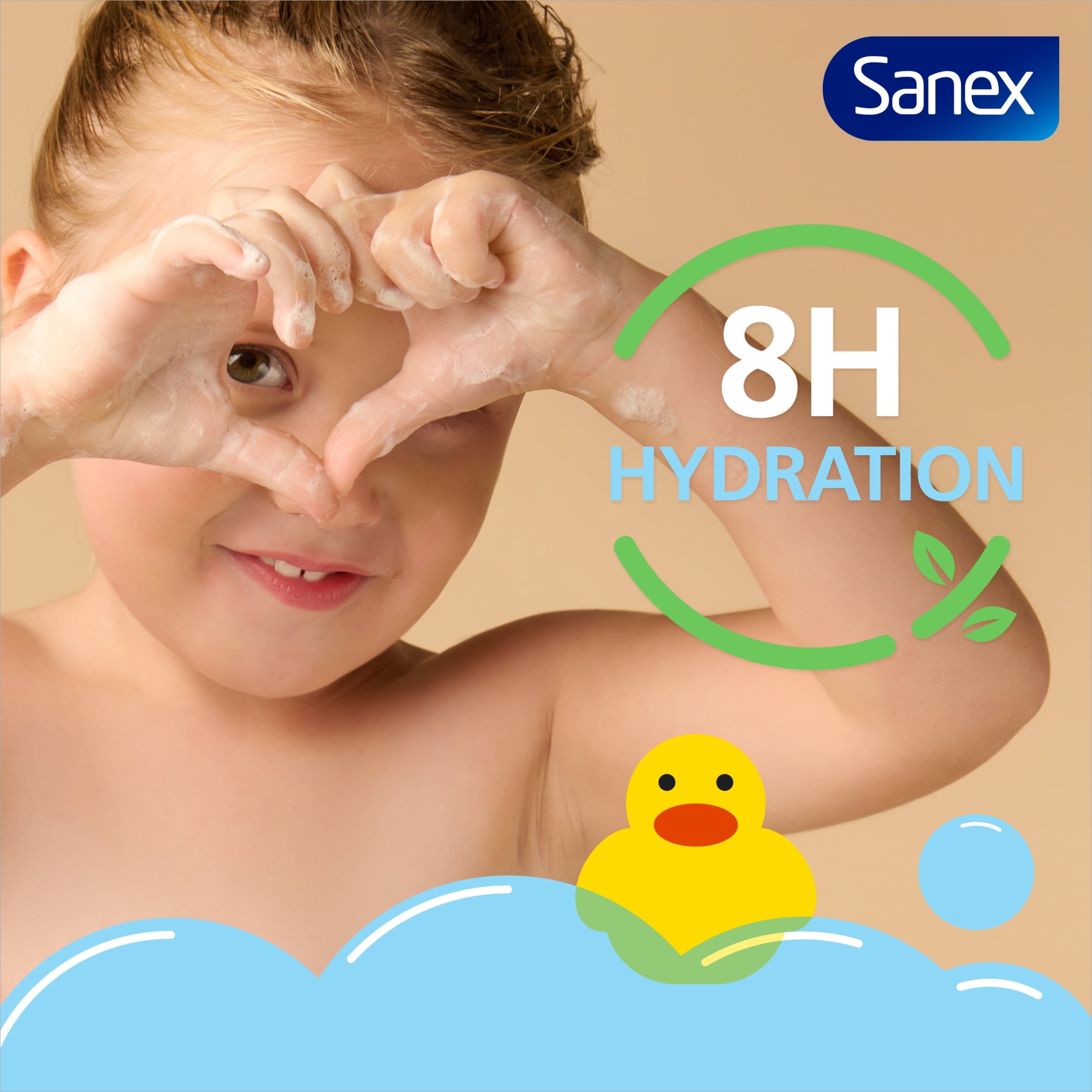 Sanex Zero% Hypoallergenic Kids Head to Toe Bubble Bath & Shower Gel 450ml thumbnail 5