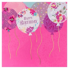 Gibson Birthday Card Happy Birthday Balloons
