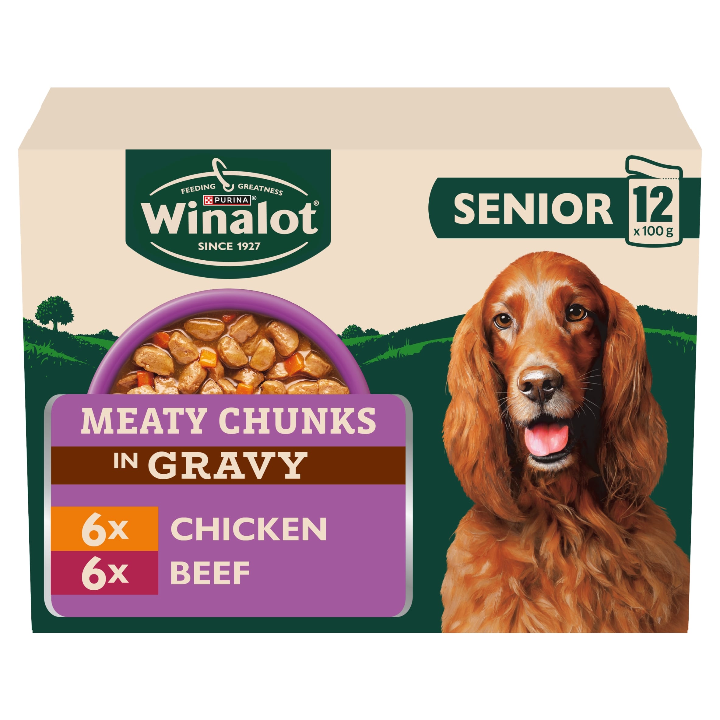 Winalot Meaty Chunks Senior Mixed in Gravy Wet Dog Food
