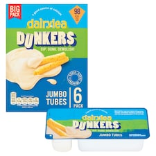 Dairylea Dunkers Jumbo Tubes Cheese Snacks 6 pack 6x41G thumbnail 2