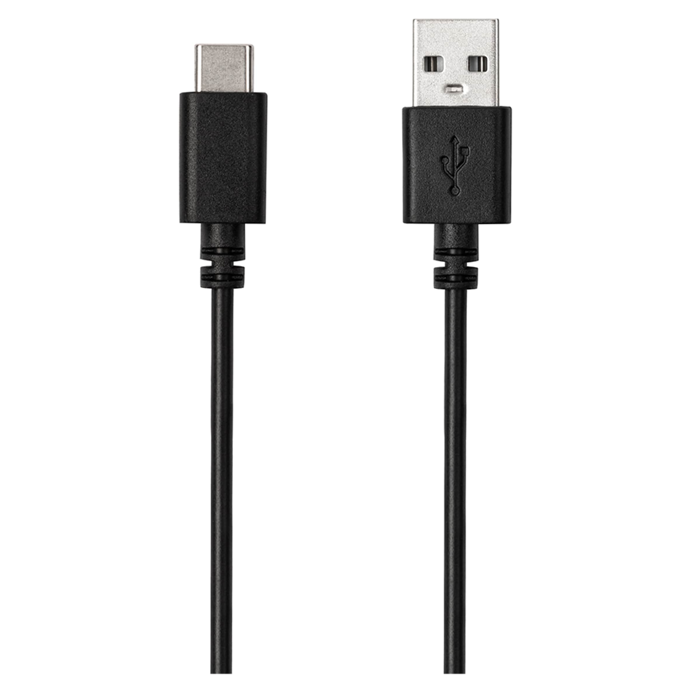 Tesco USB C to USB A Phone Charger Cable 50cm Black