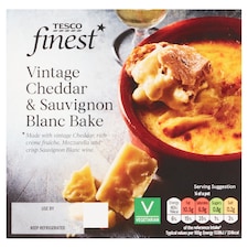 Tesco Finest Vintage Cheddar & Sauvignon Blanc Bake 150G