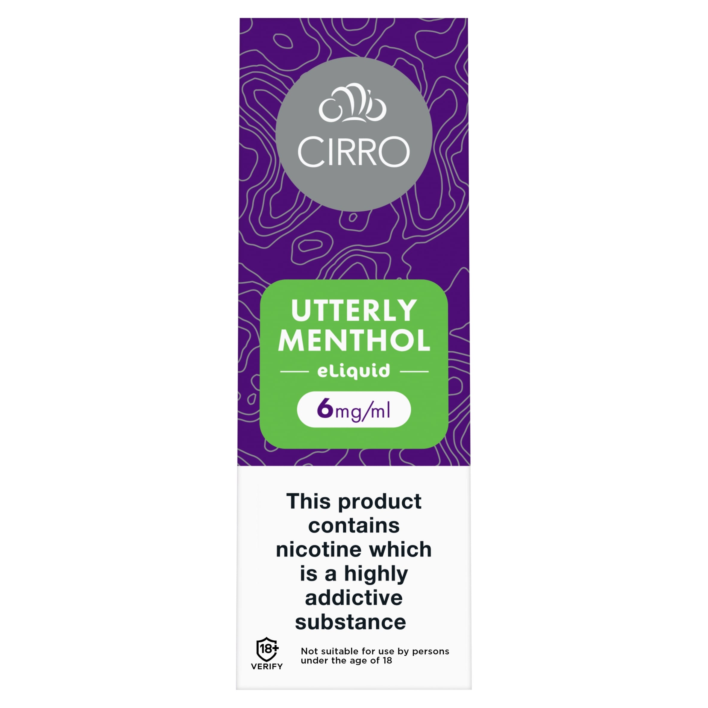 Cirro Utterly Menthol Eliquid 6mg/ml 10ml