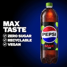 Pepsi Max Lime No Sugar Cola Bottle 2L thumbnail 3