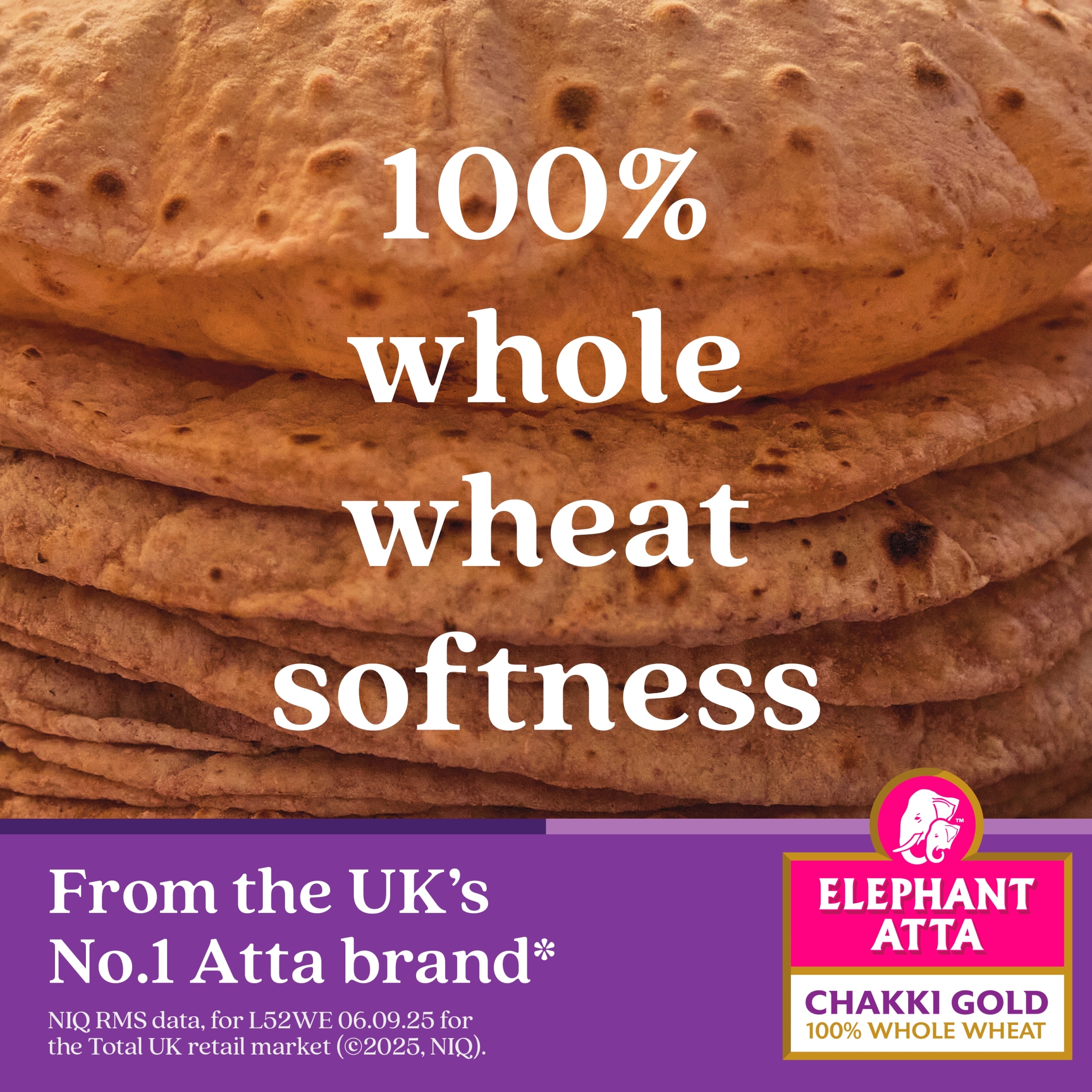 Elephant Atta Chakki Gold Chapatti Flour 5Kg thumbnail 2