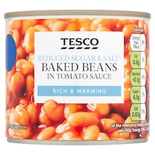 Tesco Reduced Sugar & Salt Baked Beans 220G