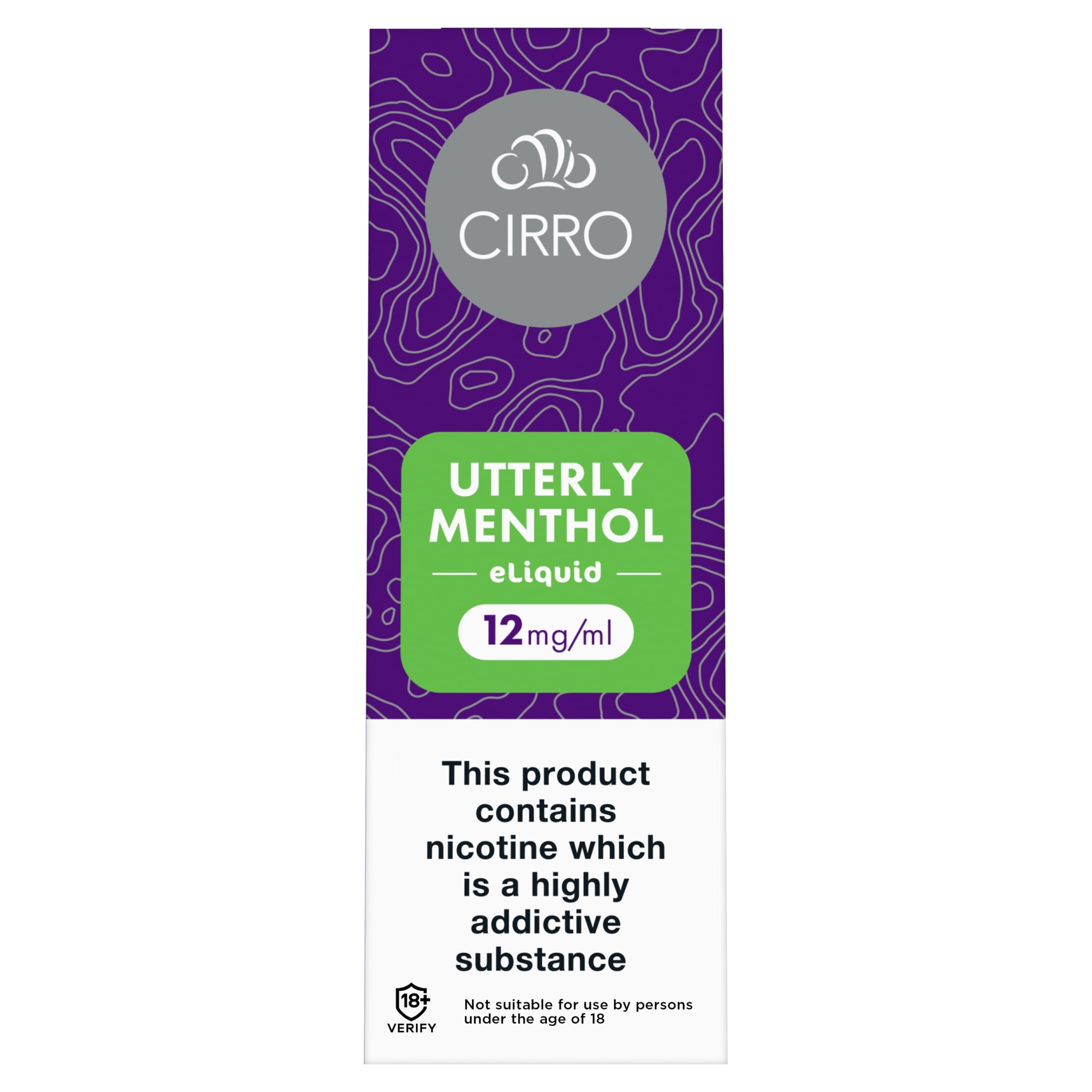 Cirro Utterly Menthol Eliquid 12mg/ml 10ml