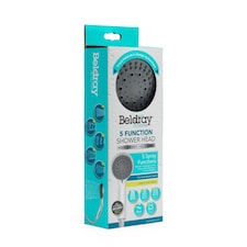 Beldray 5 Function Shower Head Chrome
