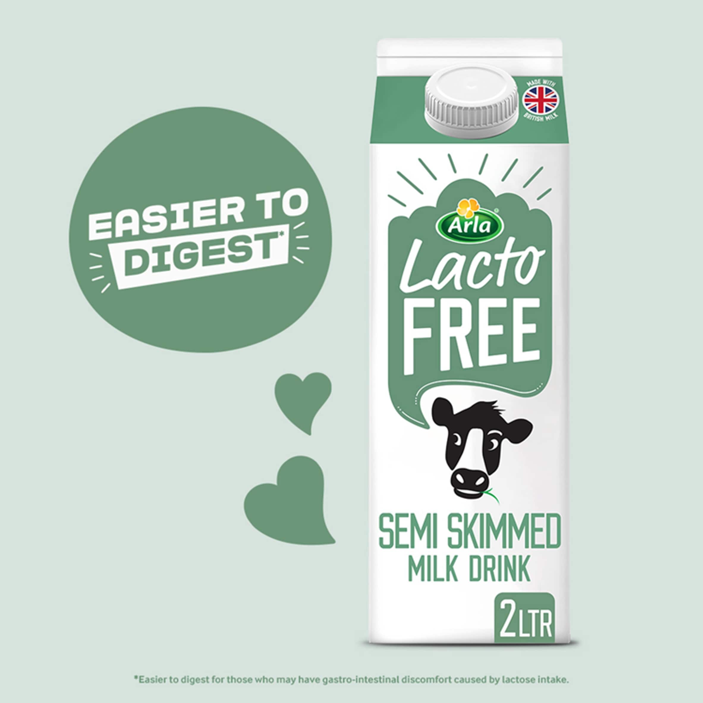 Arla LactoFREE Semi Skimmed Milk Drink 2L thumbnail 3