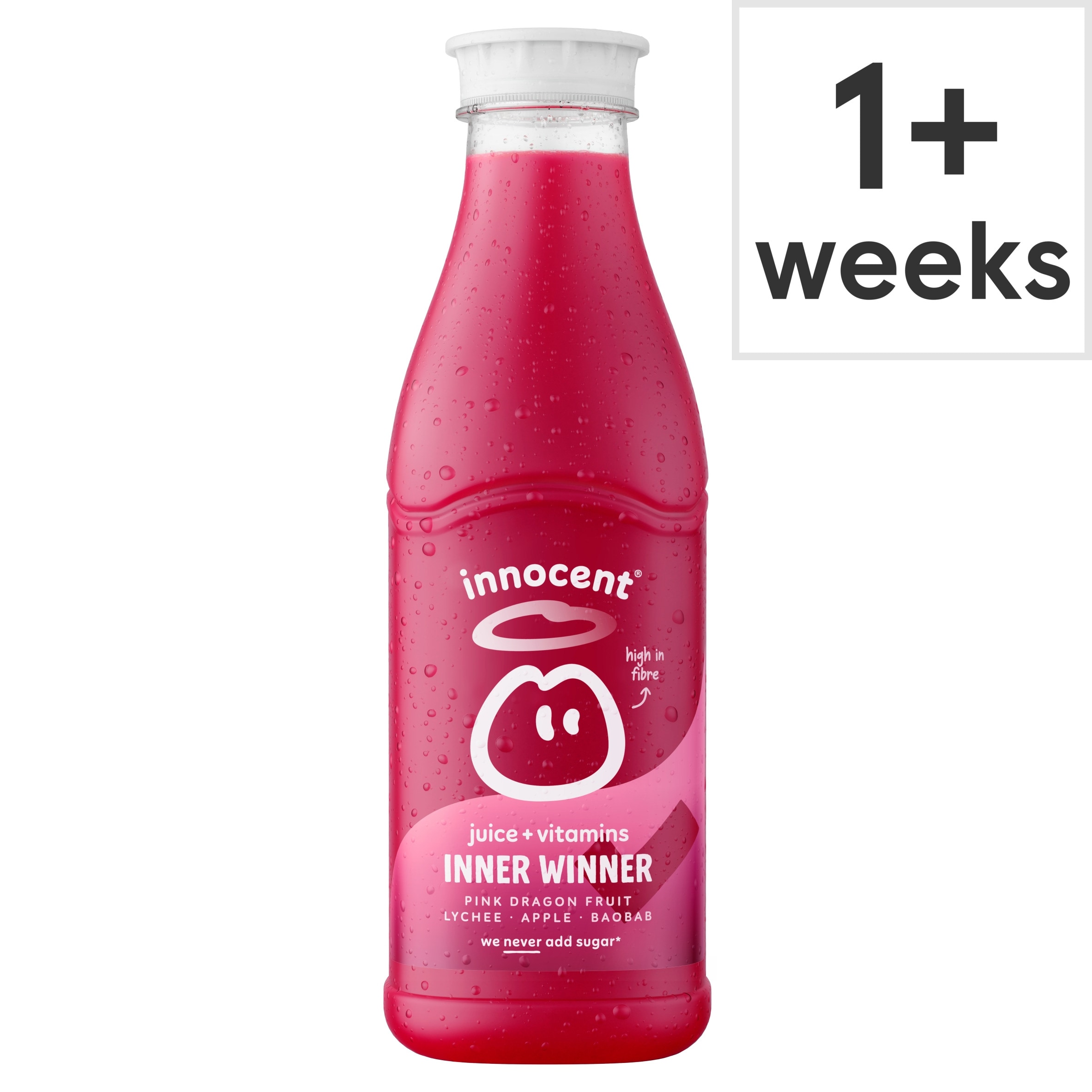 Innocent Plus Inner Winner, Dragon Fruit & Lychee Juice with Vitamins