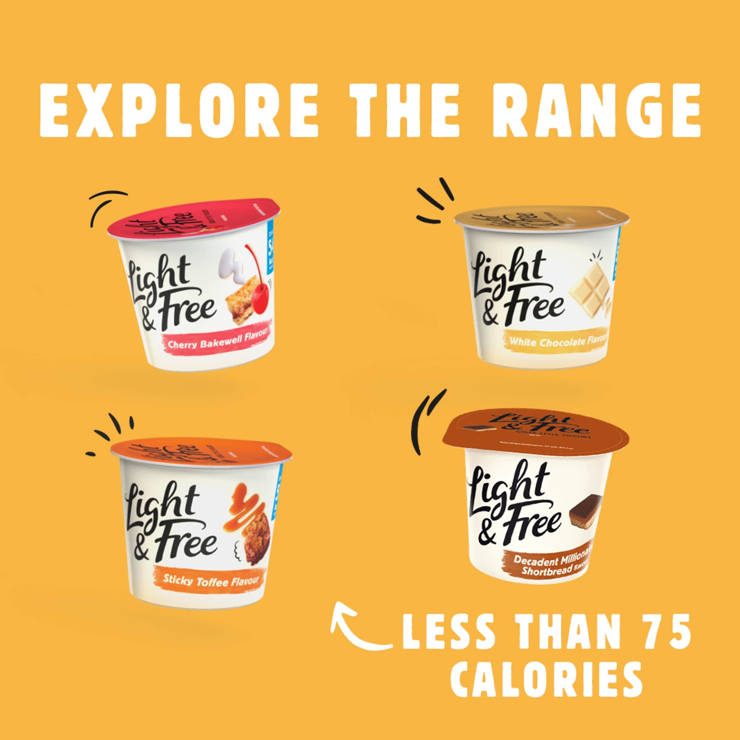 Light & Free Sticky Toffee Greek Style Fat Free Yoghurt 4x115g thumbnail 5