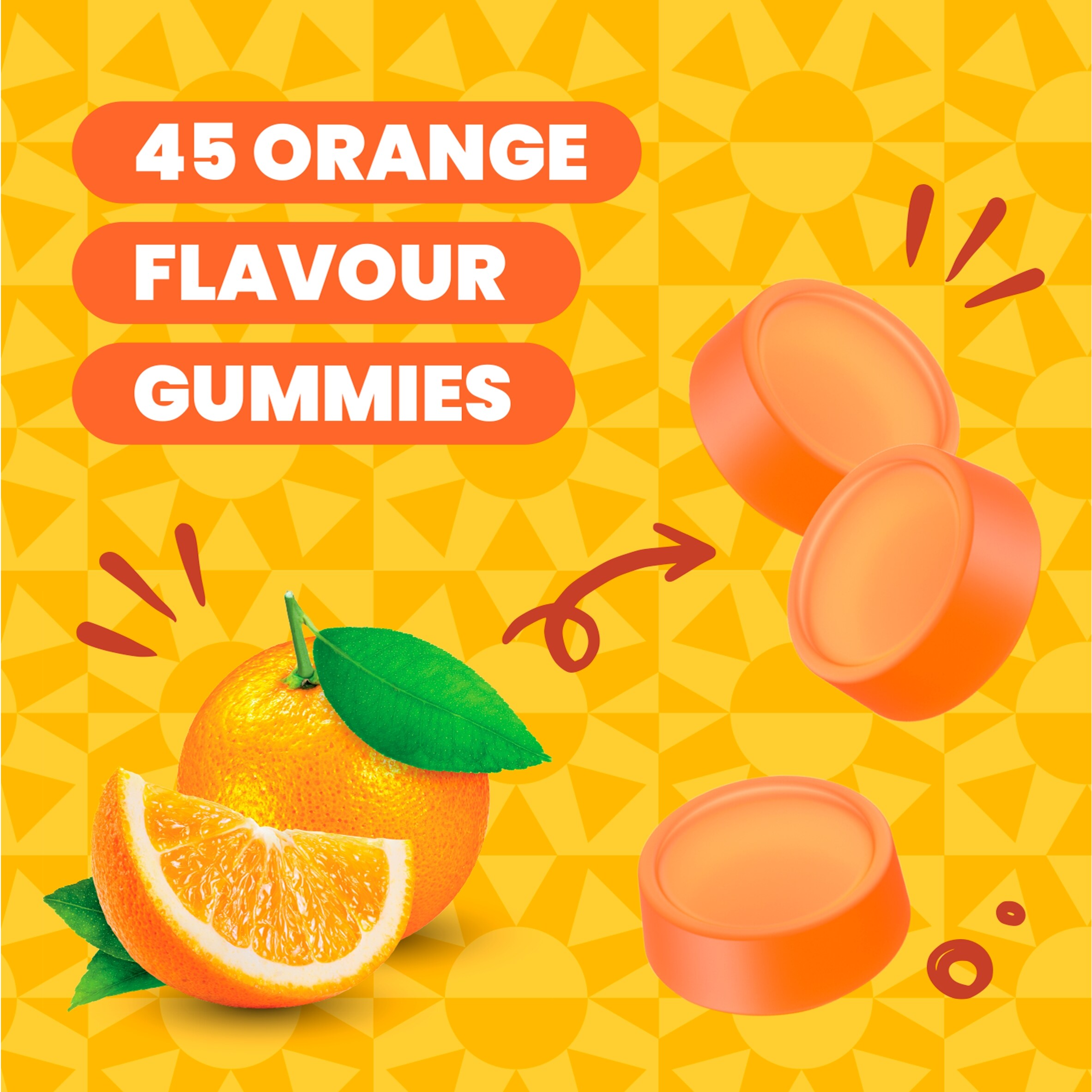 Haliborange Vitamin D3 Adult Orange Flavoured Gummies 45s thumbnail 4