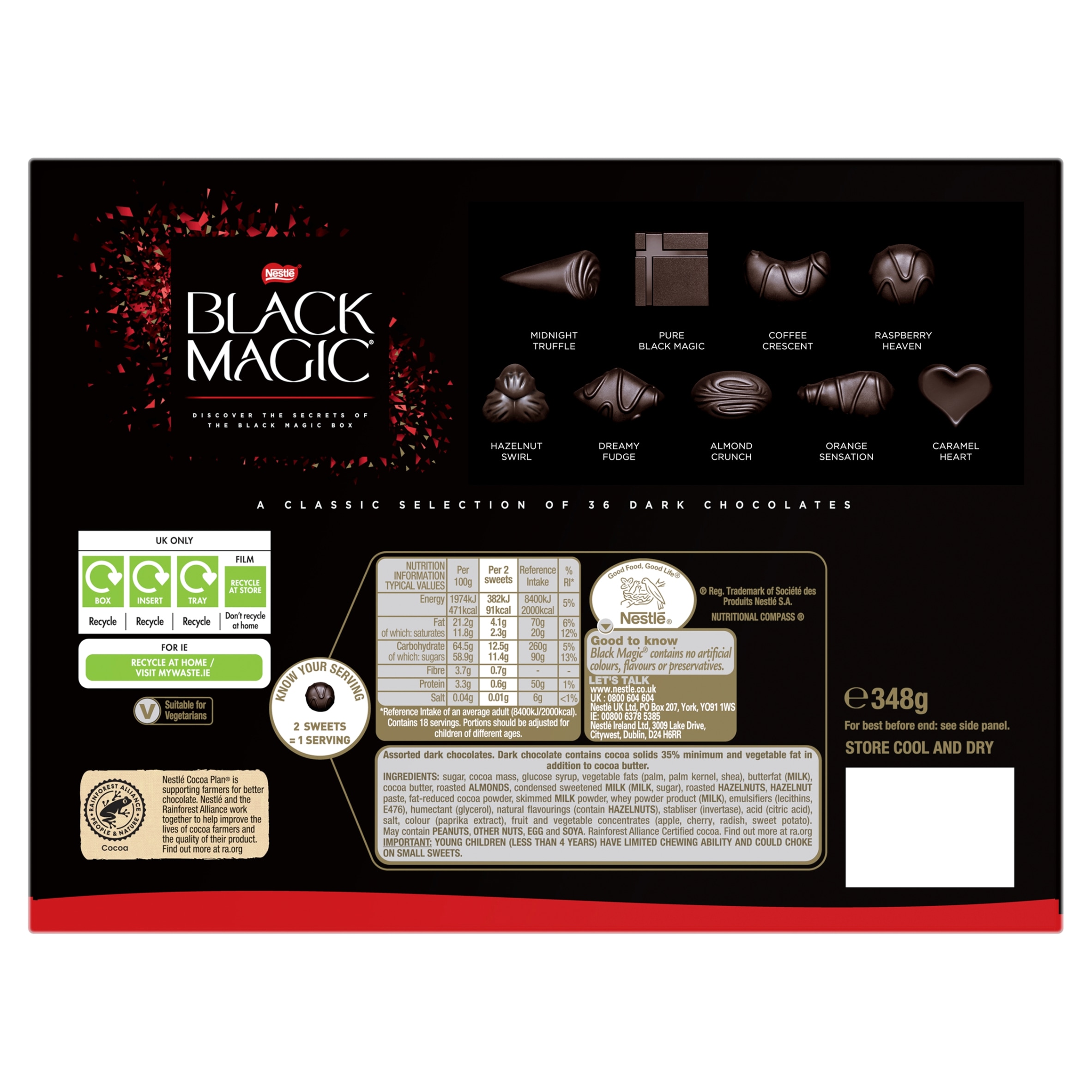 Black Magic Dark Chocolate Box 348g thumbnail 2