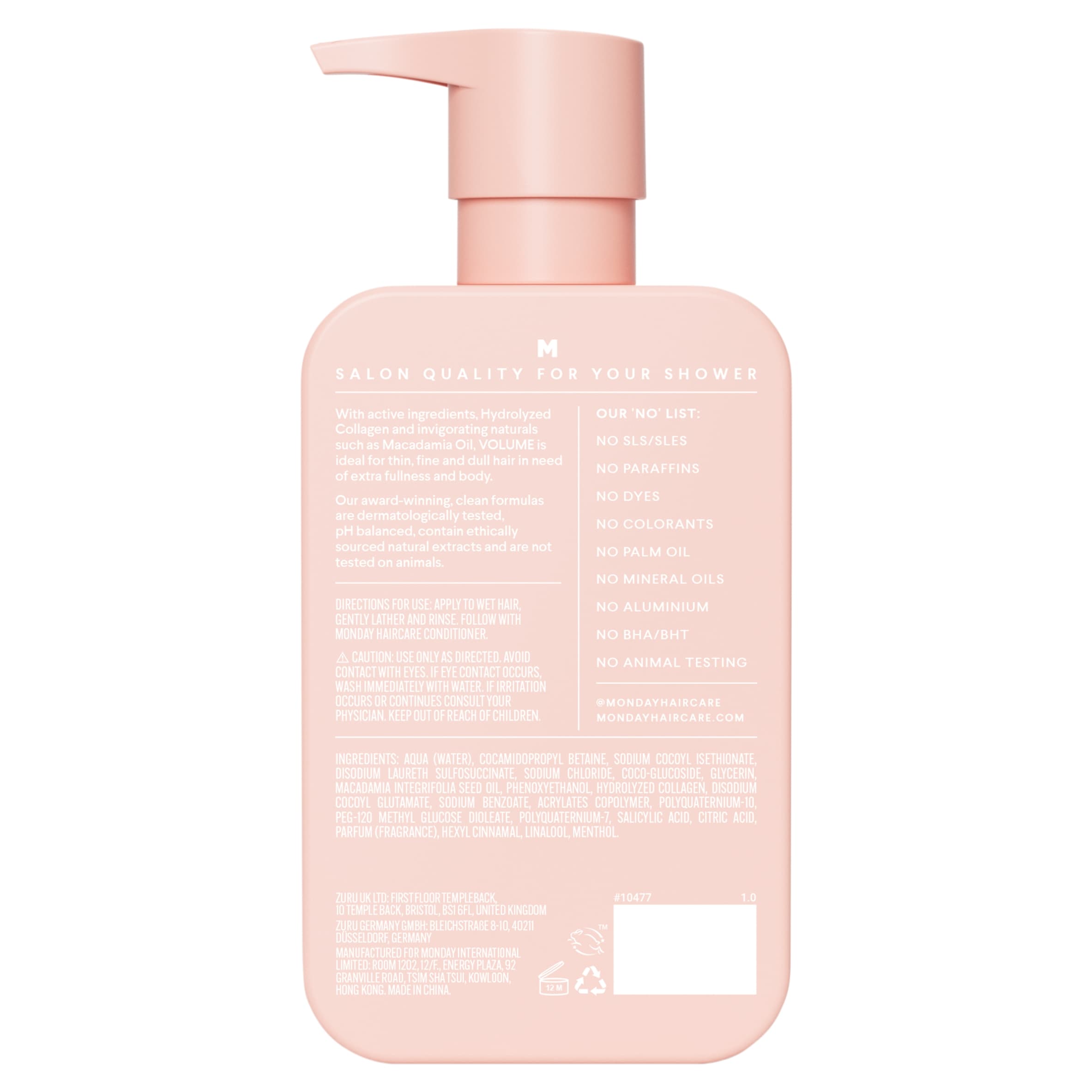 Monday Haircare Volume Shampoo 350Ml thumbnail 2