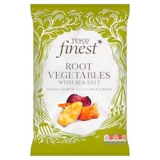 Tesco Finest Root Vegetable With Sea Salt Crisps 125G