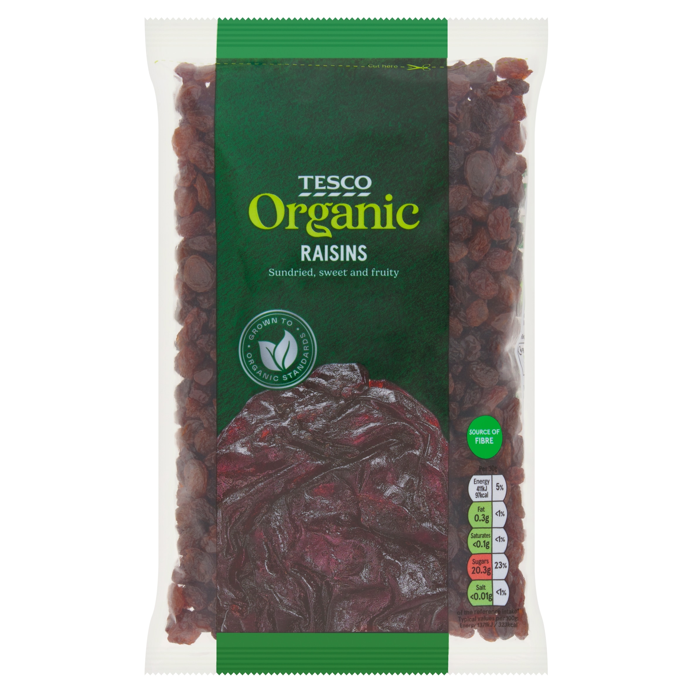 Tesco Organic Raisins 375G