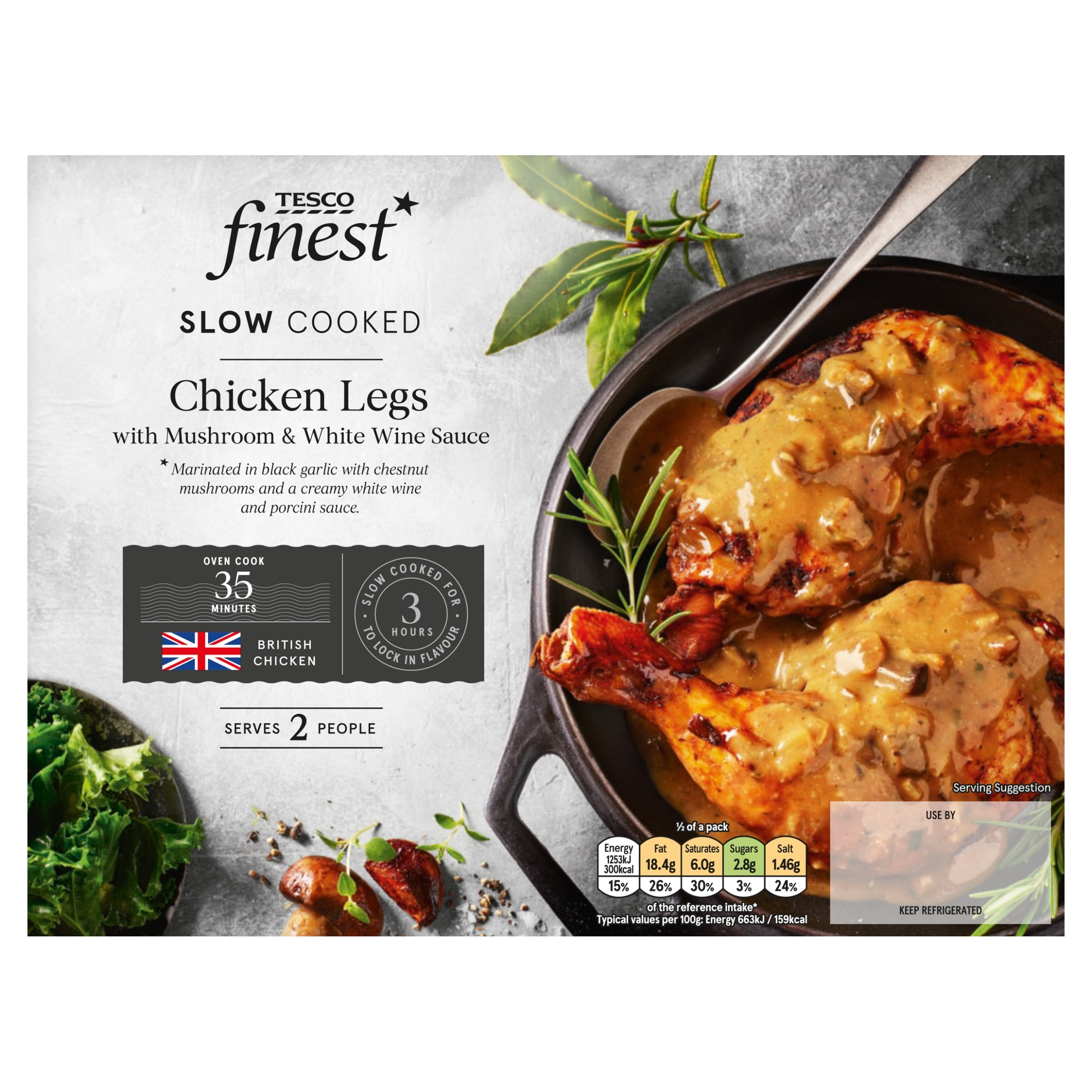 Tesco Finest Slow Cooked Chicken Legs 635G