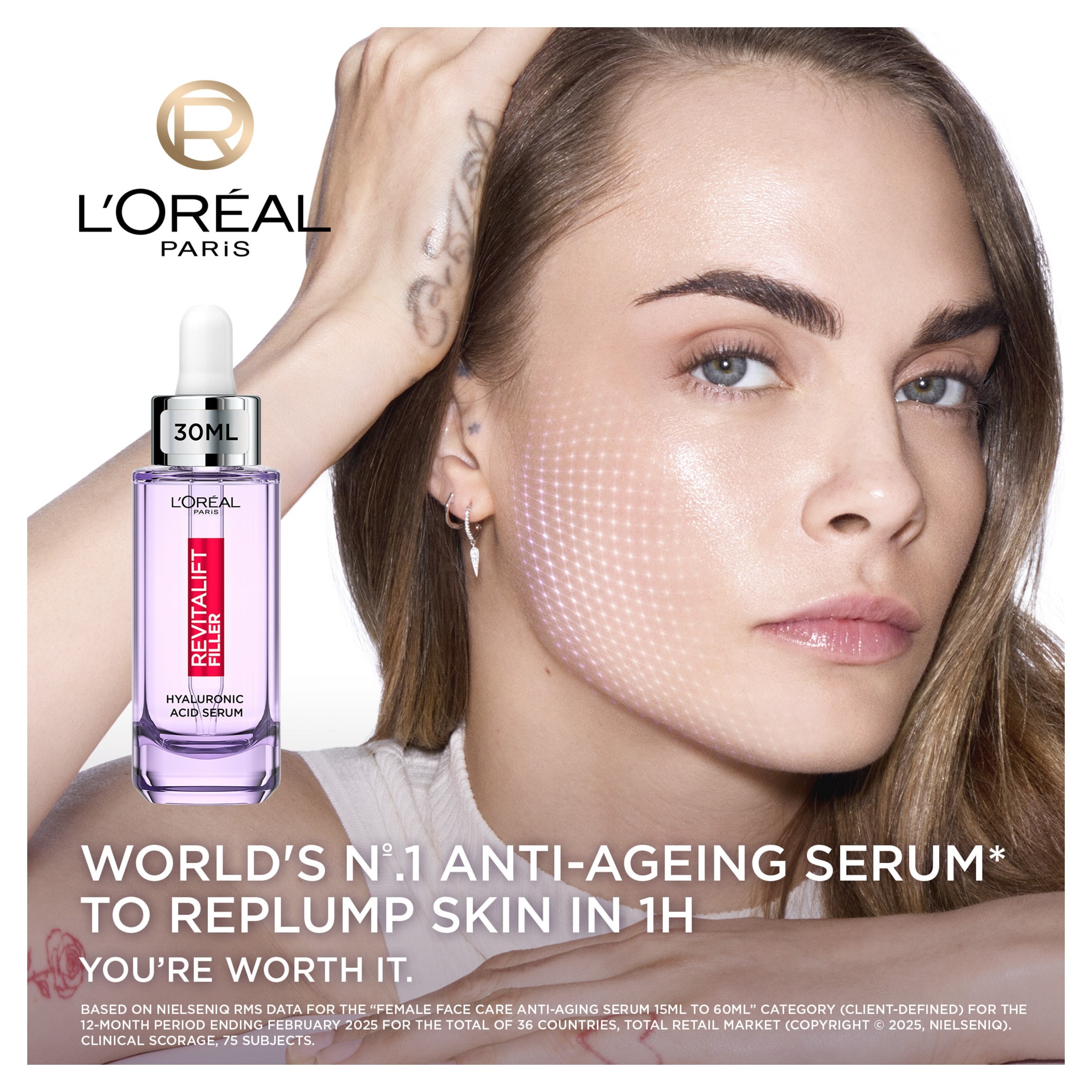 L'Oreal Paris Revitalift Filler Anti Wrinkle Serum 30Ml thumbnail 3