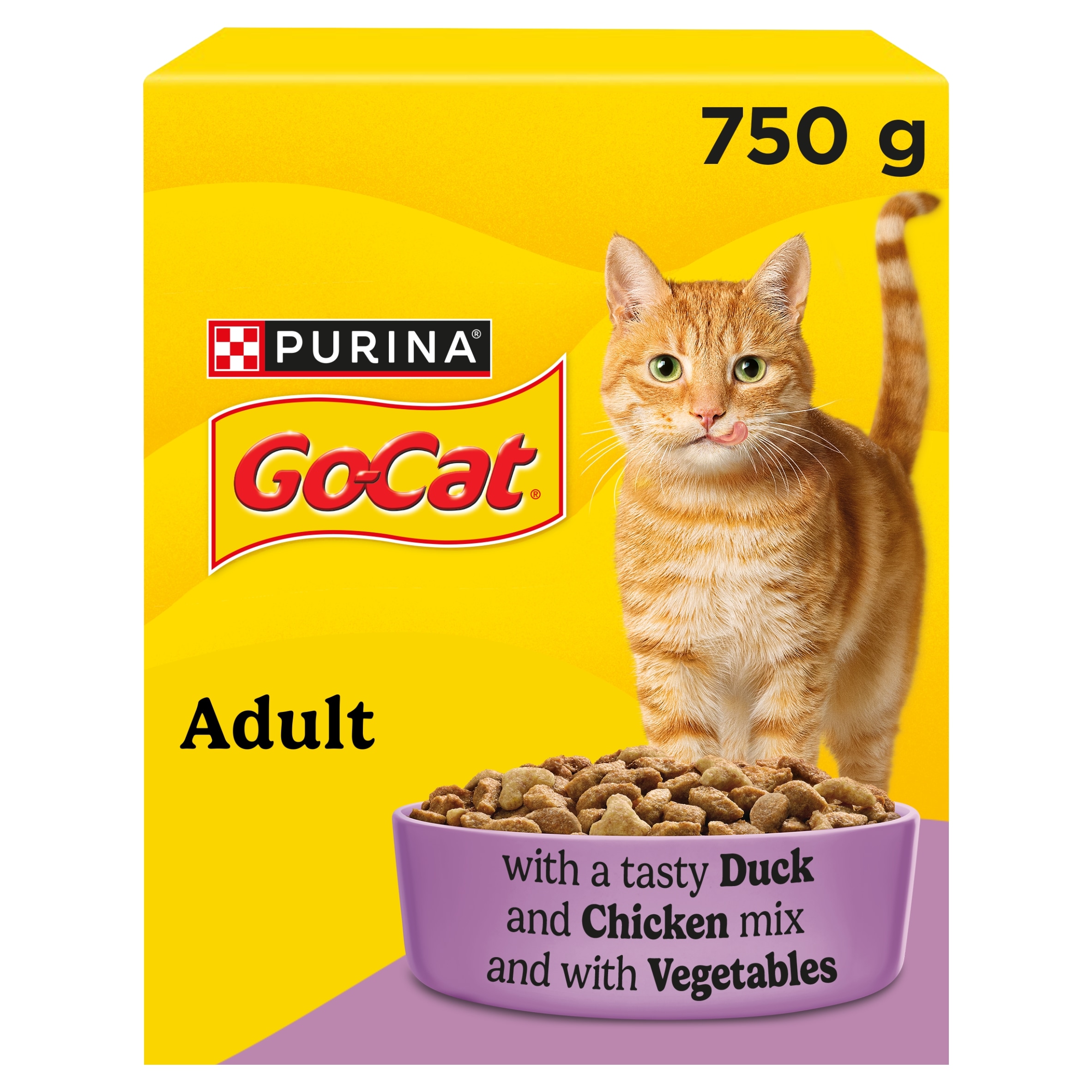 Go-Cat Adult Dry Cat Food Chicken And Duck 750G