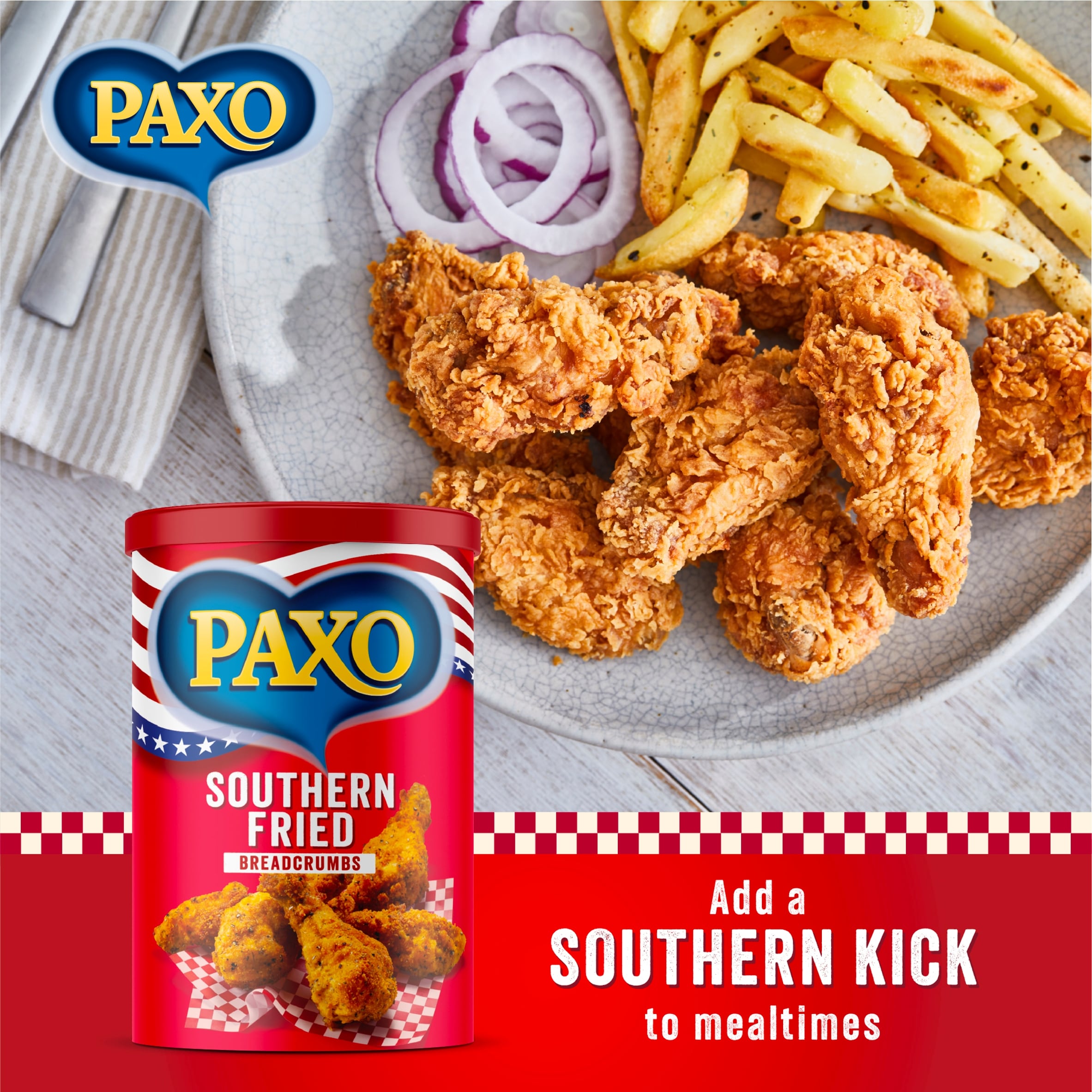Paxo Southern Fried Breadcrumbs 210G thumbnail 2