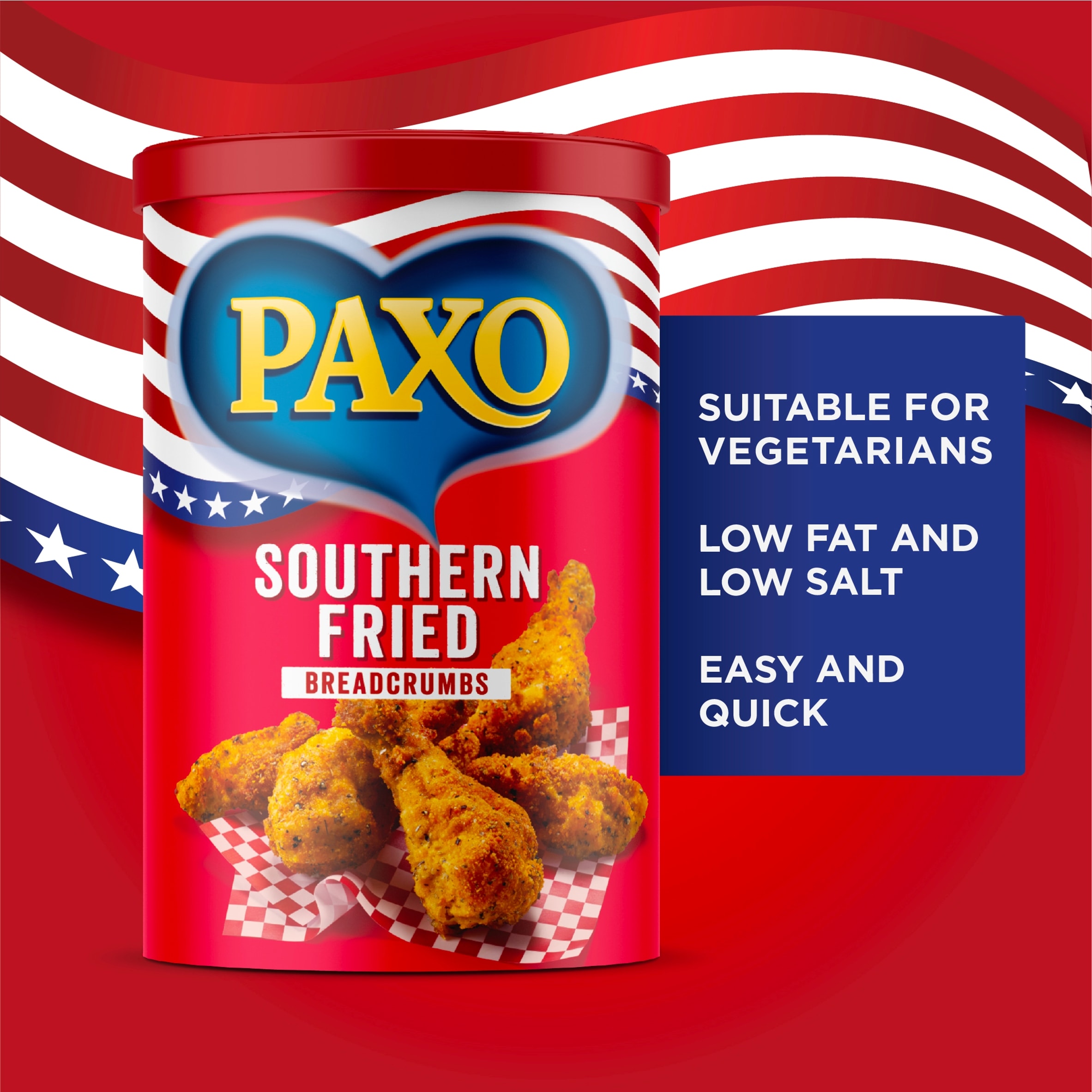 Paxo Southern Fried Breadcrumbs 210G thumbnail 3