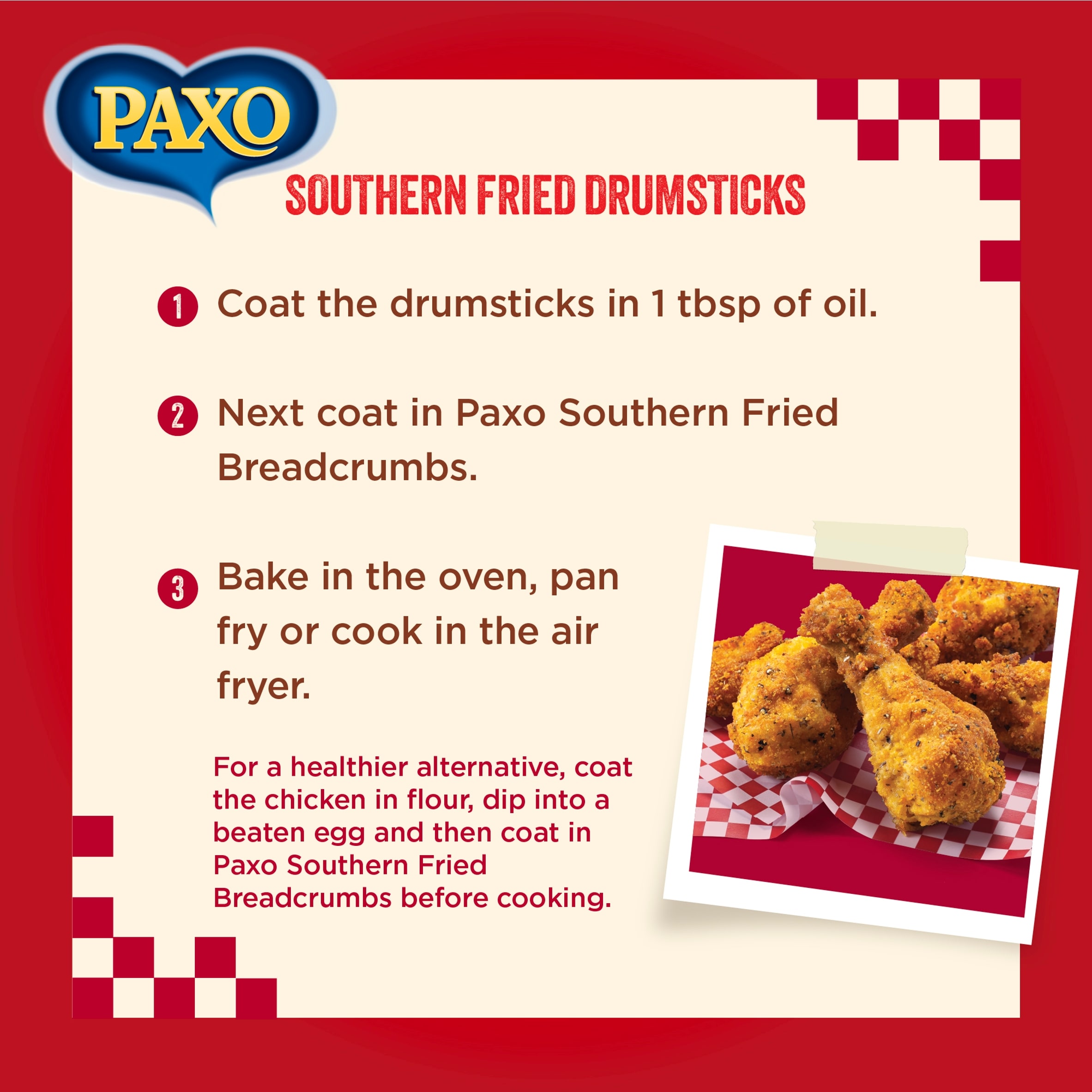 Paxo Southern Fried Breadcrumbs 210G thumbnail 4
