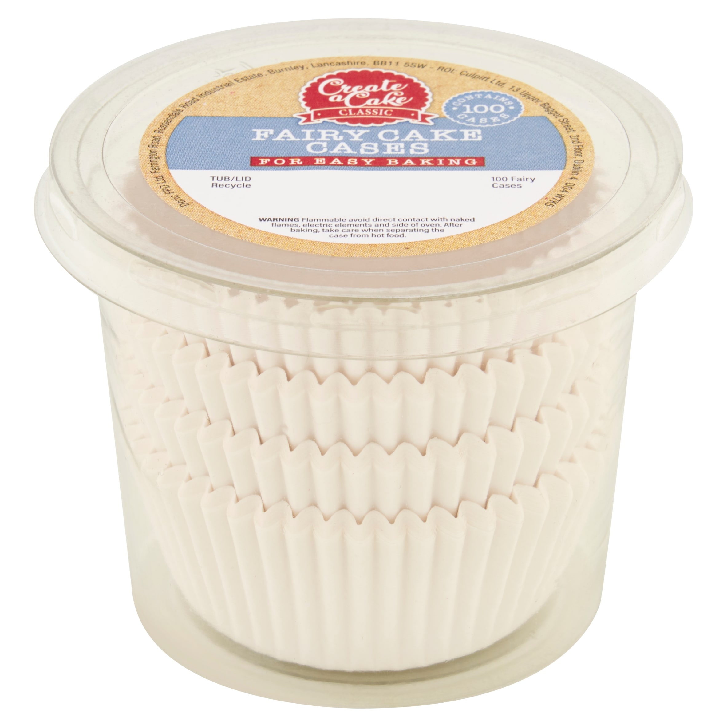 Create A Cake White Fairy Cake Cases 100
