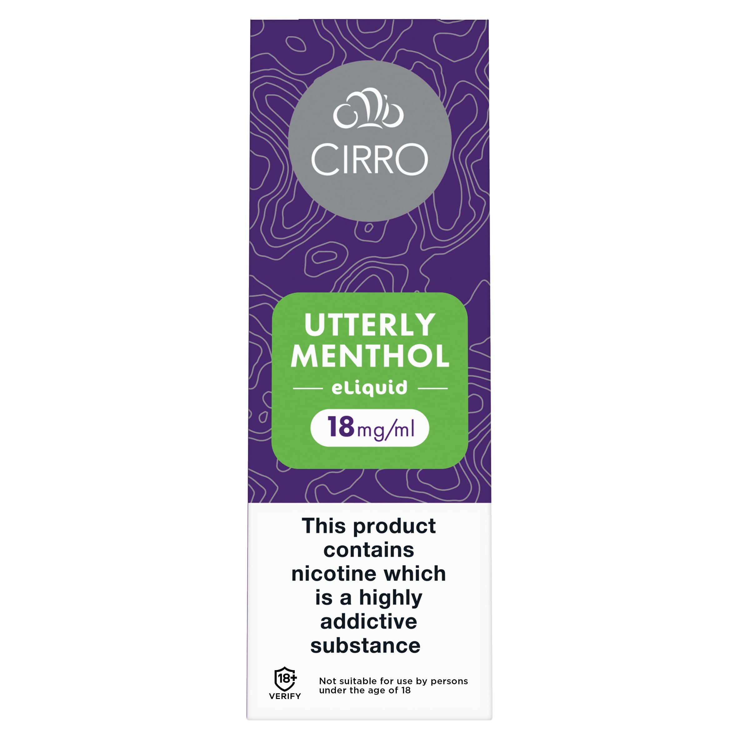 Cirro Utterly Menthol Eliquid 18Mg/Ml 10Ml