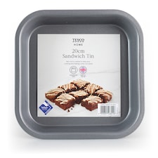 Tesco Square Sandwich Tin 20Cm