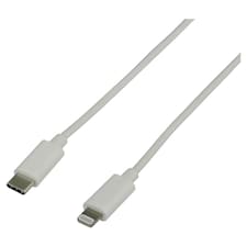 Tesco Lightning USB to USB C iPhone Charger Cable 1M White