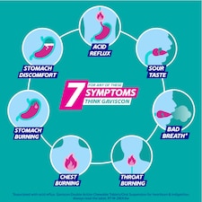 Gaviscon Double Action Sachets Heartburn Indigestion Mint 24x10ml thumbnail 2