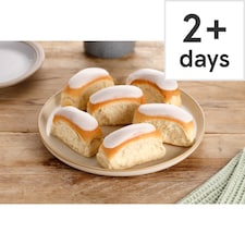 Tesco Iced Finger Buns 6 Pack