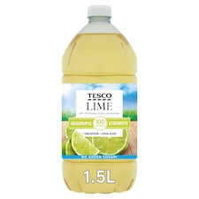 Tesco Quad Strength Lime Squash No Added Sugar 1.5L
