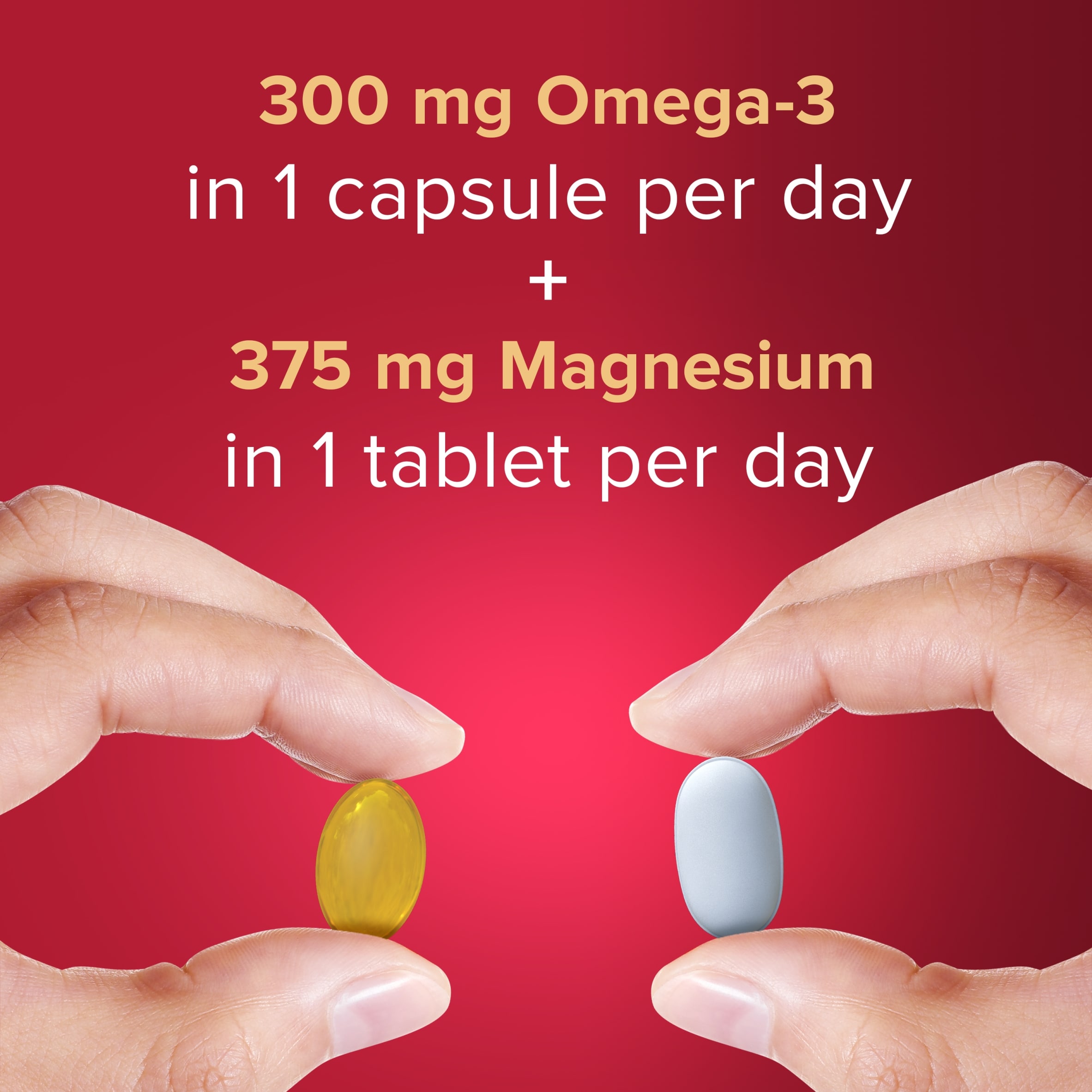 Seven Seas Omega-3 Fish Oil & Magnesium Capsules with Vitamin D - 60s Duo Pack thumbnail 5