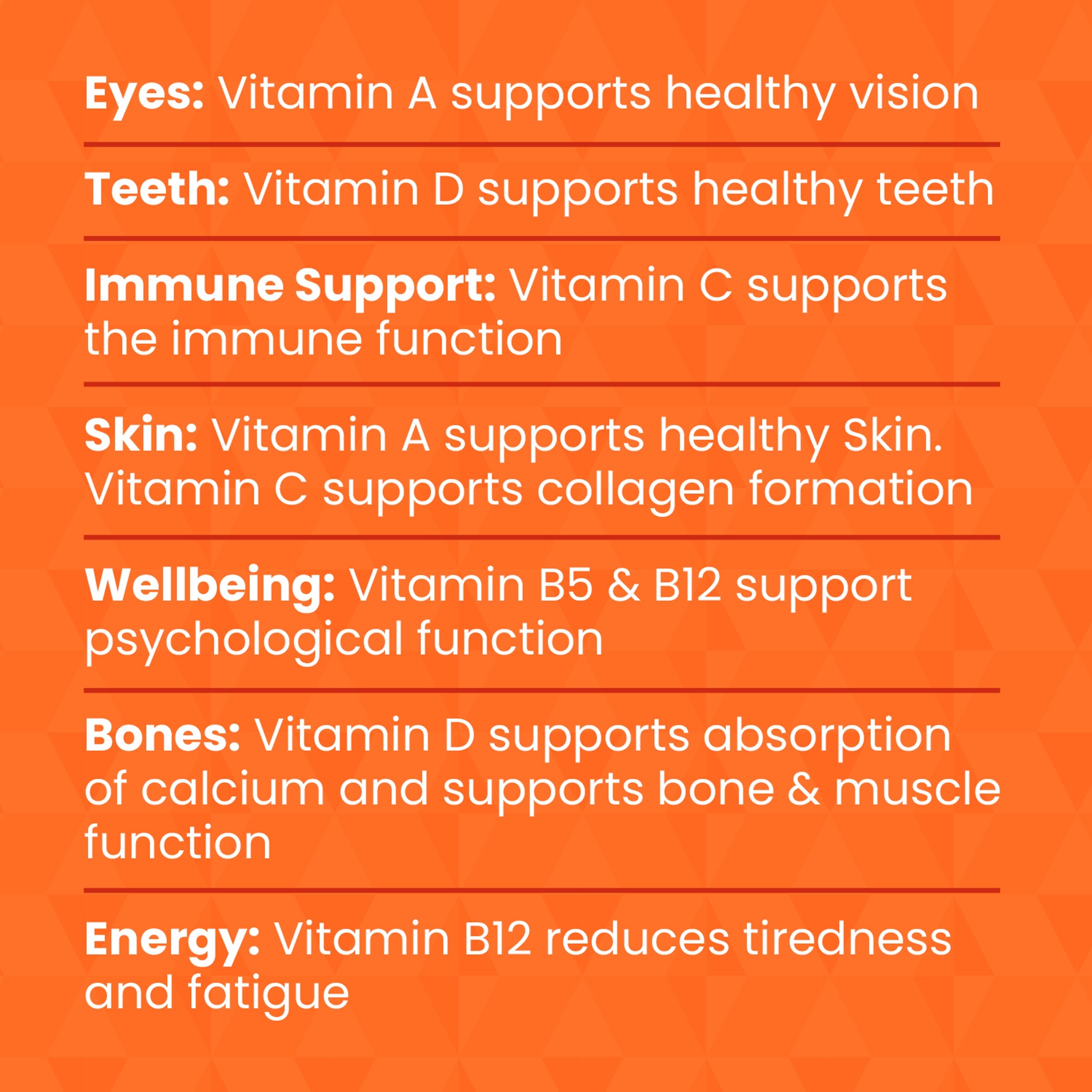 Haliborange Adult Multi Orange Flavoured Multivitamin Gummies 30s  thumbnail 2