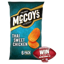 McCoy's Thai Sweet Chicken Multipack Crisps 6x25g