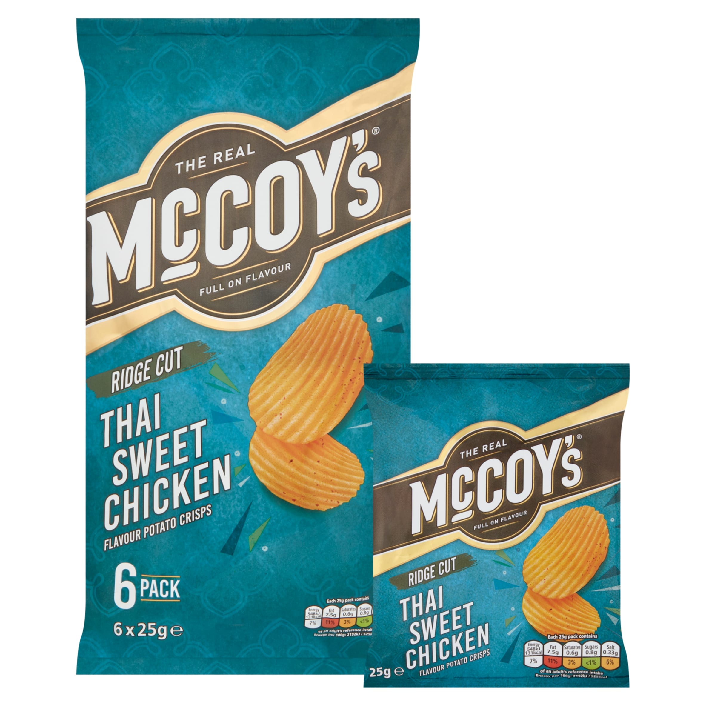 McCoy's Thai Sweet Chicken Multipack Crisps 6x25g thumbnail 2
