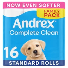 Andrex Complete Clean Toilet Roll 16 Rolls